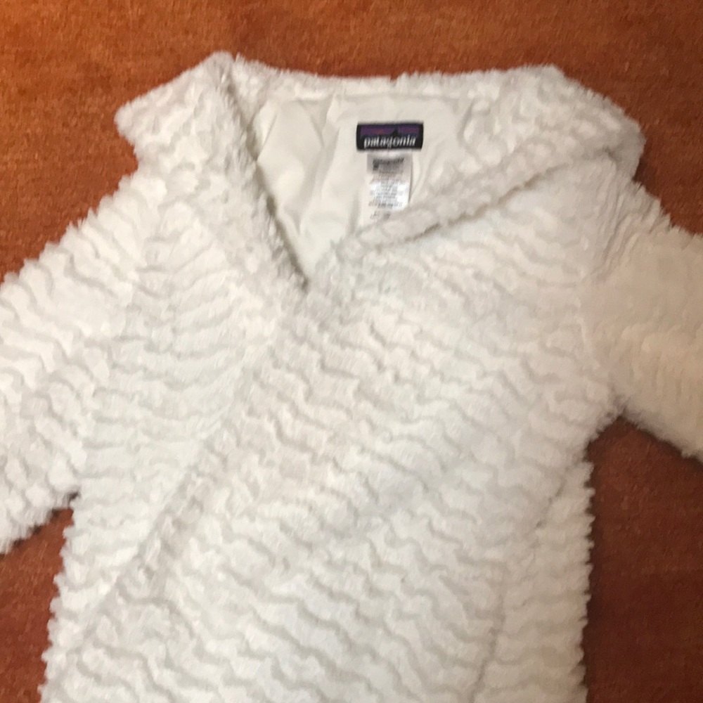 White fuzzy jacket